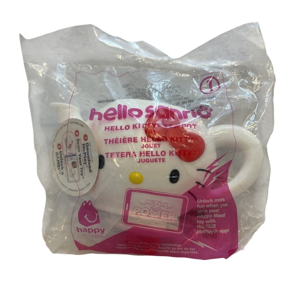 Hello Sanrio Hello Kitty‎ Teapot McDonald's Happy Meal Toy 2017 NIP